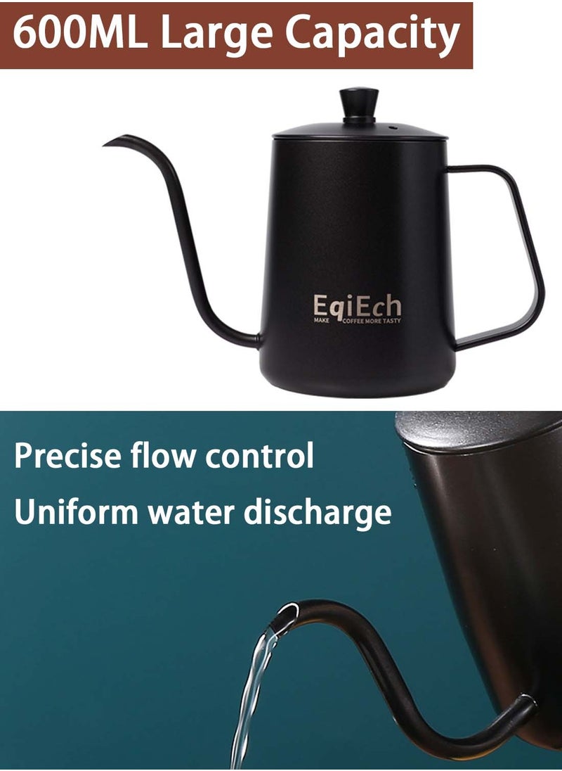 EqiEch Hand Drip Coffee Maker Set V60 Size 02 Specialty Manual Pour Over Coffee Professional Tools Kit Barista 6 in 1  - Image 5