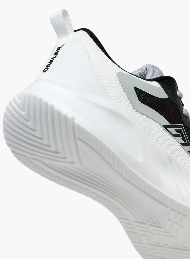 Oaklan by Shoexpress WHITE Panelled Lace-Up Sports Shoes With Pull Tab for Men | Best Price UAE