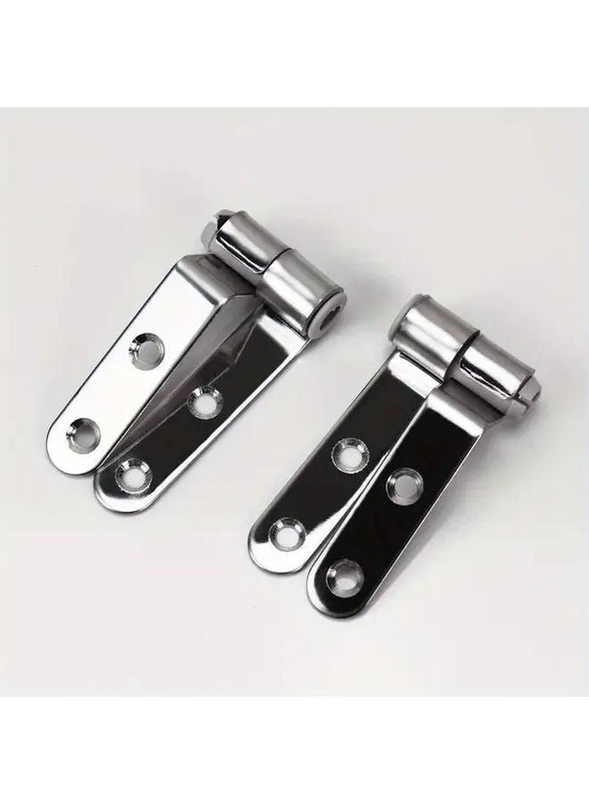 Heavy Duty Stainless Steel Toilet Lid Hinge Set With Connect 2 Large Screws Corrosion Resistant Easy Installation - Image 3