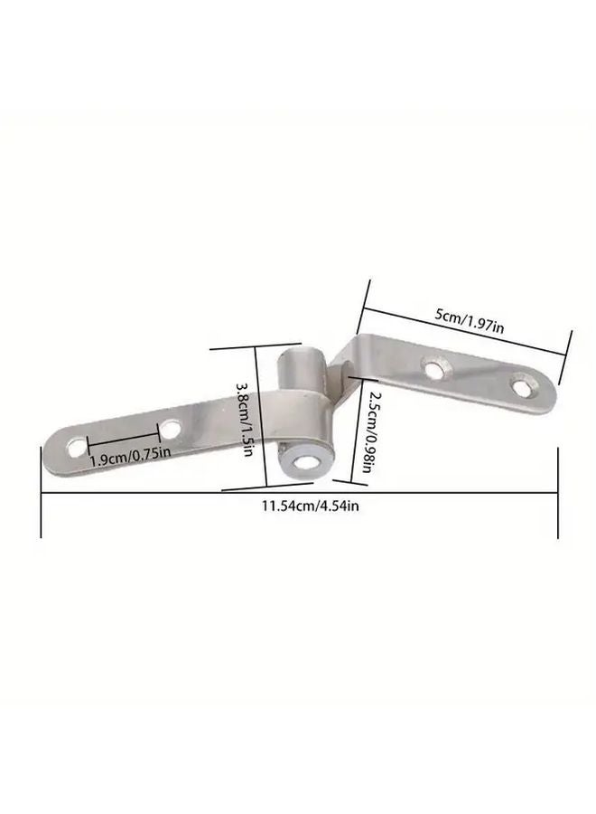 Heavy Duty Stainless Steel Toilet Lid Hinge Set With Connect 2 Large Screws Corrosion Resistant Easy Installation - Image 4