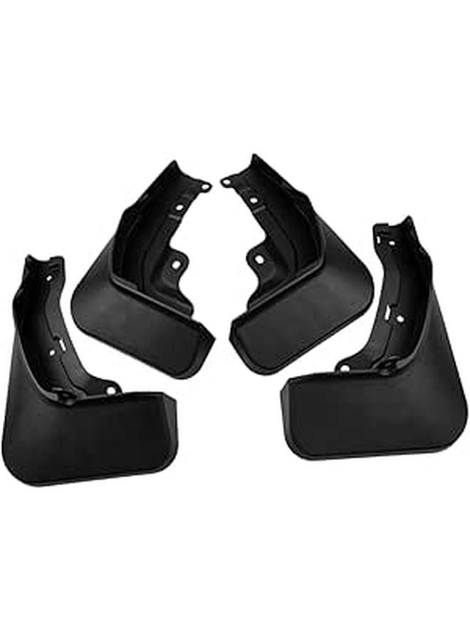 4Pcs Universal SUV Front Rear Tire Mud Flaps Splash Guards Mudguards Black - Image 1