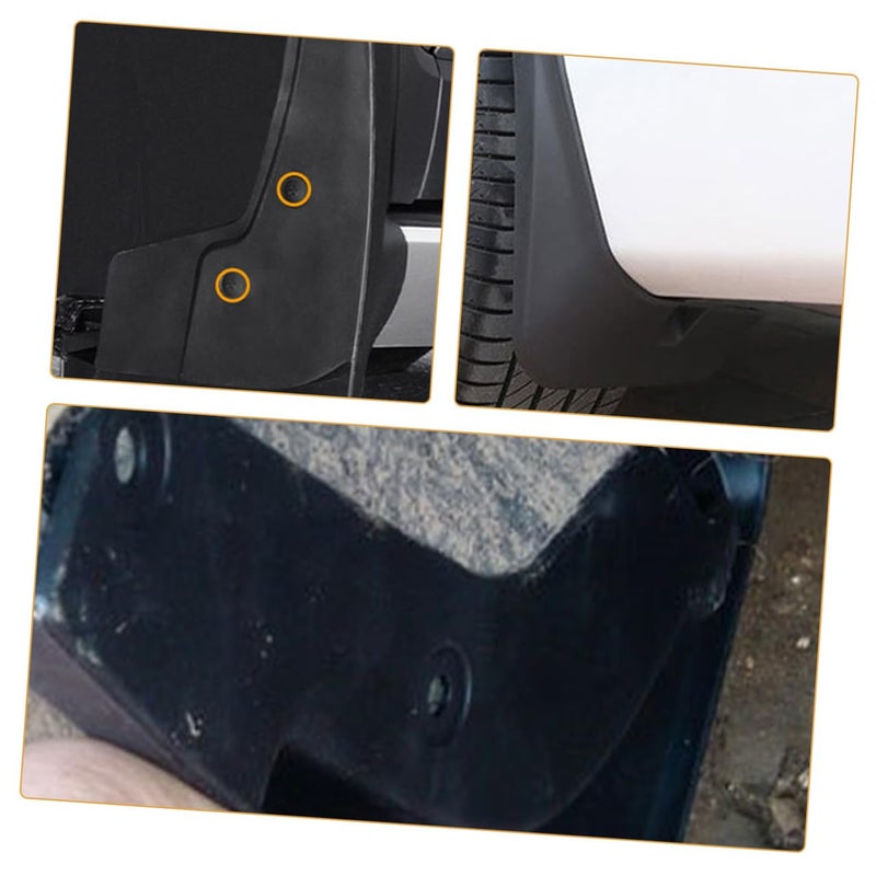 4Pcs Universal SUV Front Rear Tire Mud Flaps Splash Guards Mudguards Black - Image 5