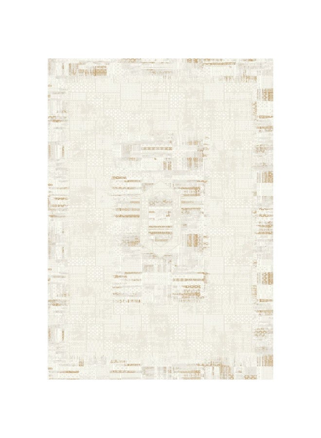 DANUBE HOME Urbana Contemporary Rug  | Washable Contemporary Rugs Style | Polypropylene + Polyester Area Rug Floor Covering | Indoor Carpet For Living Room Dining Bedroom 240X340cm-White - Image 4
