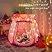 DISHIO Princess Castle Girls Play Tent with Rainbow Rug Star Lights Pop Up Play Tent for Toddlers Kids DISHIO Playhouse Toys for 123 Years Birthday Gifts Fairy Girls Tent with Mat Indoor Outdoor Kids Play - Image 4