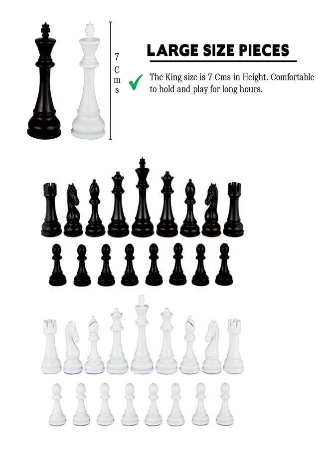 TOPTEAM Top Team Magnetic Educational Toys Travel Chess Set with Folding Board for Kids and Adults Black Color (12 Inch). - Image 5