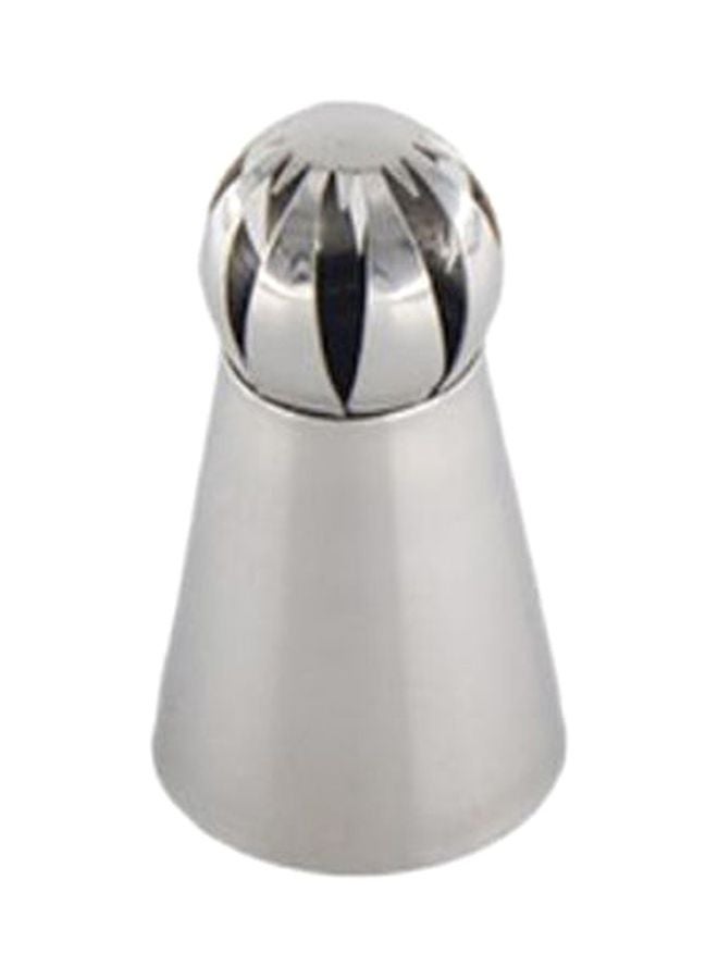 Loquat Cake Decorating Piping Nozzle Silver 5cm - Image 1