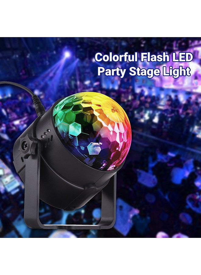 Generic - LED Light Colorful Party Light Flash Stage Lamp Disco Ball LED Stage Strobe Light Sound Activated with Remote Control for Party Disco Bars Clubs Stage Parks - Image 1