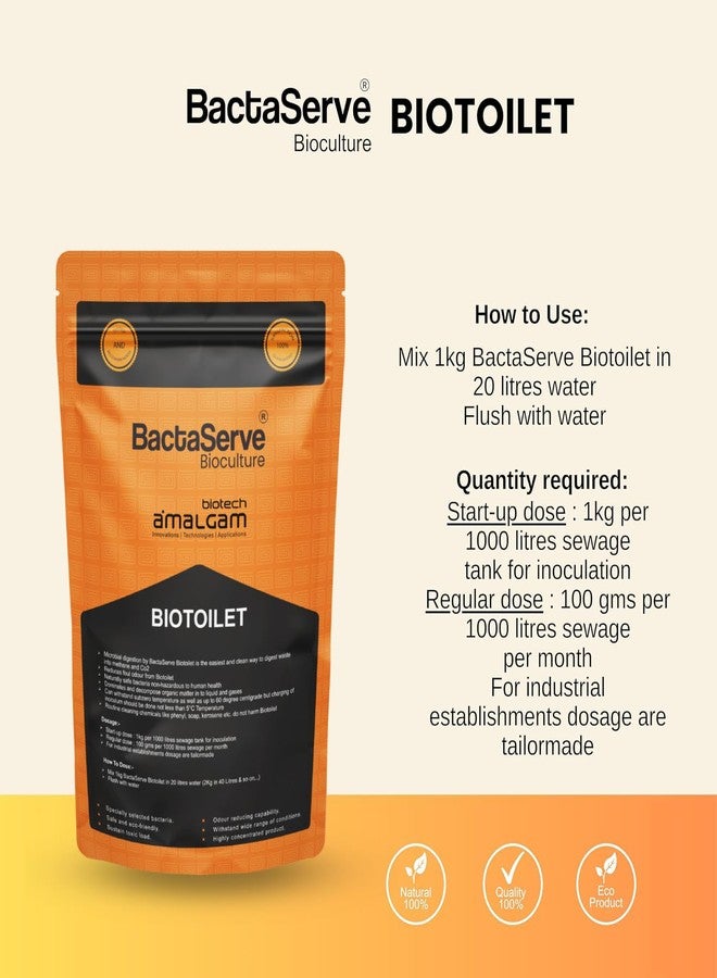 BactaServe - BioToilet Bacteria | 1Kg Bio Toilet Bacteria Powder | Human fecal waste & Sludge degrading bacteria | Customization for Freezy Area - Cold Region Bacteria - Image 4