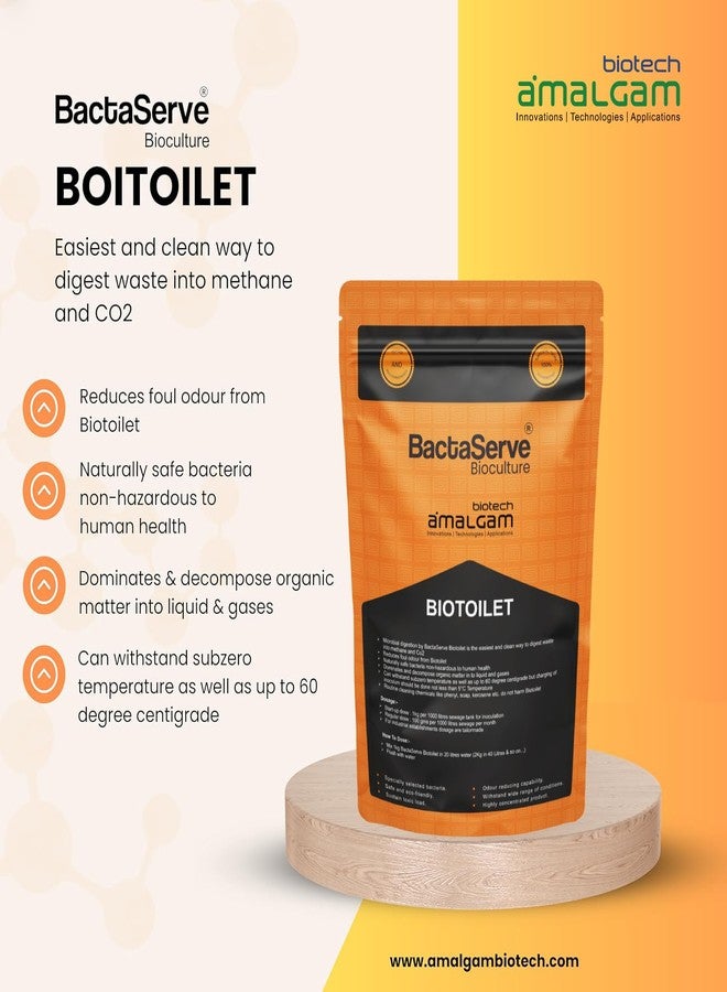 BactaServe - BioToilet Bacteria | 1Kg Bio Toilet Bacteria Powder | Human fecal waste & Sludge degrading bacteria | Customization for Freezy Area - Cold Region Bacteria - Image 3