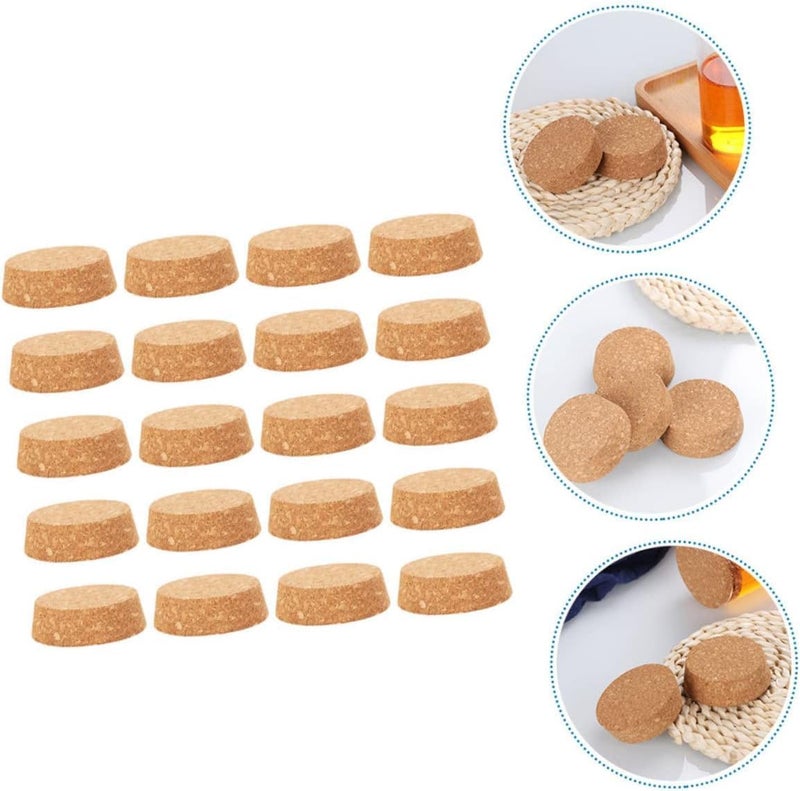 NALACAL Plugs Tapered Cork, 25Pcs Flowerpot Foot Tapered Cork, Stopper Large Cork, Stoppers Decanter Cork, Stopper Cork, Reusable Corks Stopper, Stopper Mason Jar Lid Cork, Lids Glass Bottle Drinks - Image 3