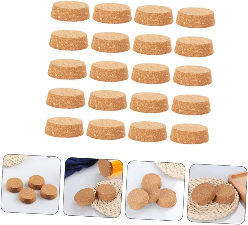 NALACAL Plugs Tapered Cork, 25Pcs Flowerpot Foot Tapered Cork, Stopper Large Cork, Stoppers Decanter Cork, Stopper Cork, Reusable Corks Stopper, Stopper Mason Jar Lid Cork, Lids Glass Bottle Drinks - Image 2