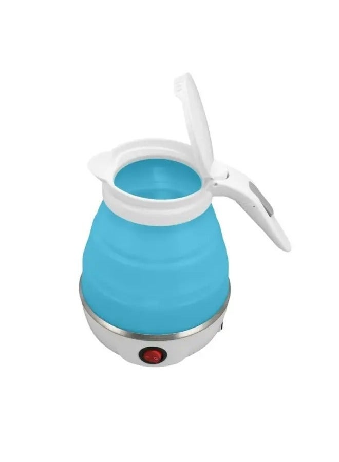 ELTRAZONE 600ml Foldable Electric Kettle – Portable Telescopic Travel Kettle with Collapsible Silicone Body, Fast Boil 600W, Food-Grade Safe – Ideal for Outdoor, Office & Hotel Use - Image 2