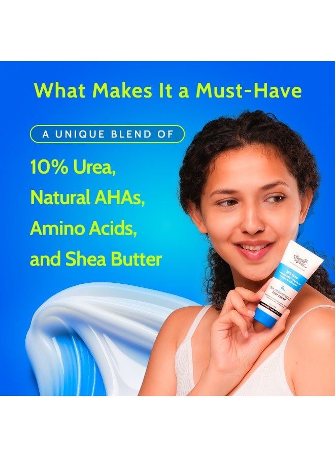 Chemist at Play Foot Cream for Cracked Heels & Diabetic Foot | Up to 24 hours of Moisturization | 10% Urea & Natural AHAs | Nourishment & Hydration | For Dry & Cracked Feet | Lightweight | 50g - Image 2