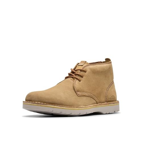 Clarks Collection Men's Eastridge Mid Chukka Boot, Sand Suede, 7 Medium US - Image 1
