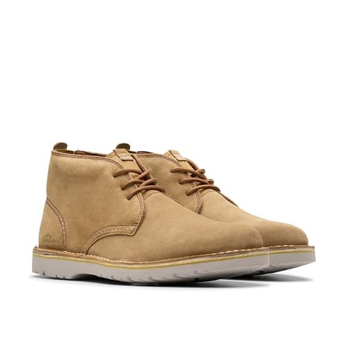 Clarks Collection Men's Eastridge Mid Chukka Boot, Sand Suede, 7 Medium US - Image 5