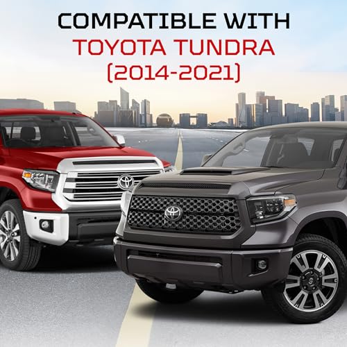 AJT DESIGN Cup Holder, Gear Shifter, & Shift Gate Trim Rings for Toyota Tundra (2014-2021) | Matte Black Chrome Delete Kit Made with Impact Resistance ABS Plastic | Easy Installation | Made in USA - Image 2