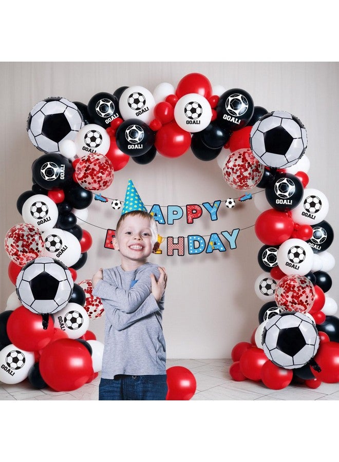 Party Propz Football Theme Birthday Decoration - 41 Pcs Happy Birthday Decoration Items for Kids | Soccer Theme Birthday Decoration Items | Football Balloons for Decoration | Birthday Decorations Boys - Image 5