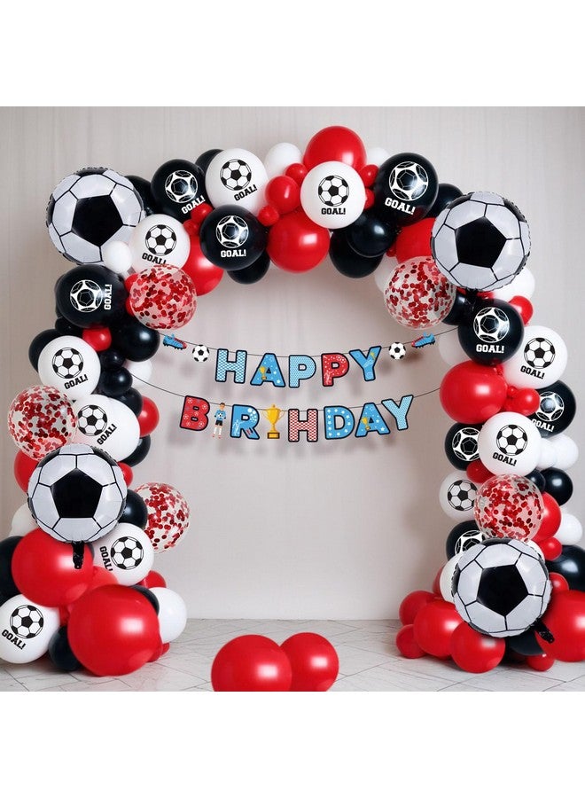 Party Propz Football Theme Birthday Decoration - 41 Pcs Happy Birthday Decoration Items for Kids | Soccer Theme Birthday Decoration Items | Football Balloons for Decoration | Birthday Decorations Boys - Image 1