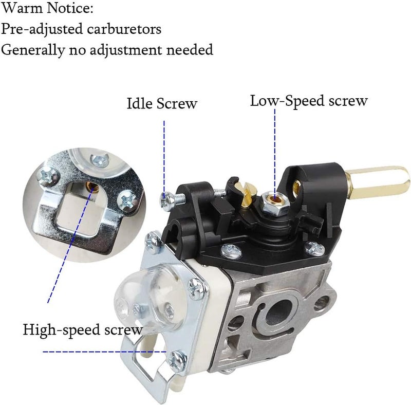 Ferilter SRM 210 Carburetor for Echo HC150 HC151 SRM 230 SRM210 SRM211 GT200 GT200R GT230 PE200 PE201 PPF210 PPF211 PPT230 HC180 Edger Trimmer Brushcutter RB-K75 Carburetor Parts with Air Filter - Image 5