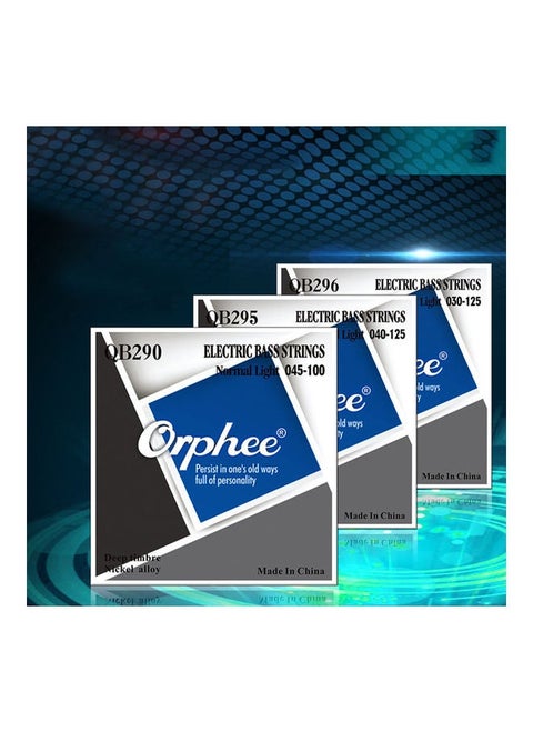 3 Piece Orphee Qb Series Electric Bass Strings Normal Light Hexagonal Core Parts
