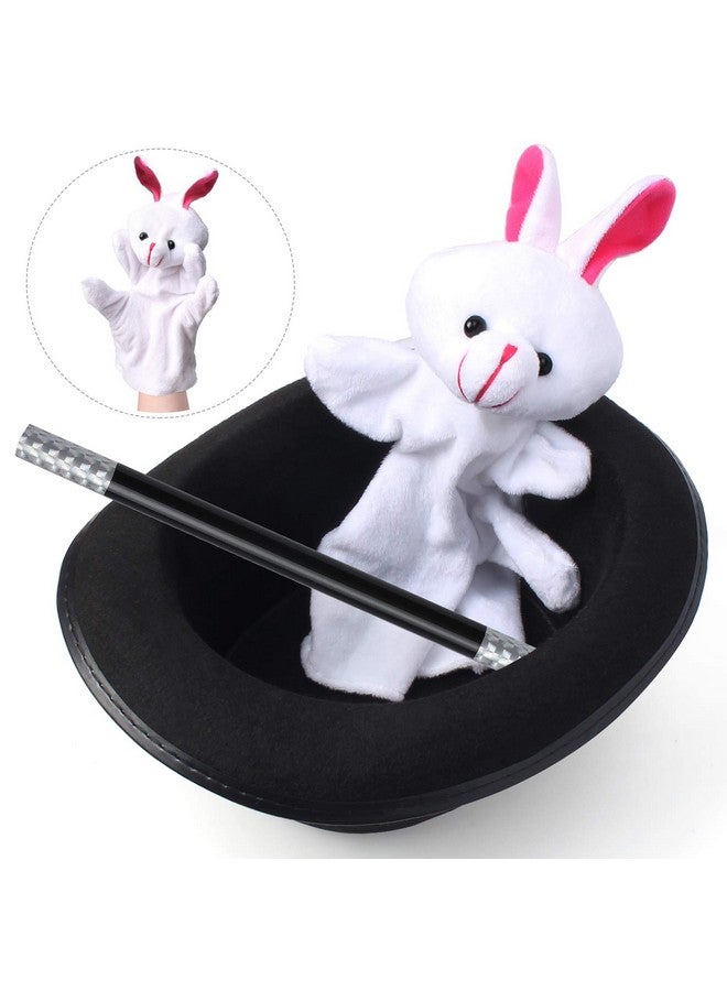 Yewong Kids Magician Pretend Play Dress Up Set With Accessories Magician Cloak Cape Top Hat Wand Gloves Rabbit Puppet Magic Tricks Kit Magician Role Play Set - Image 3