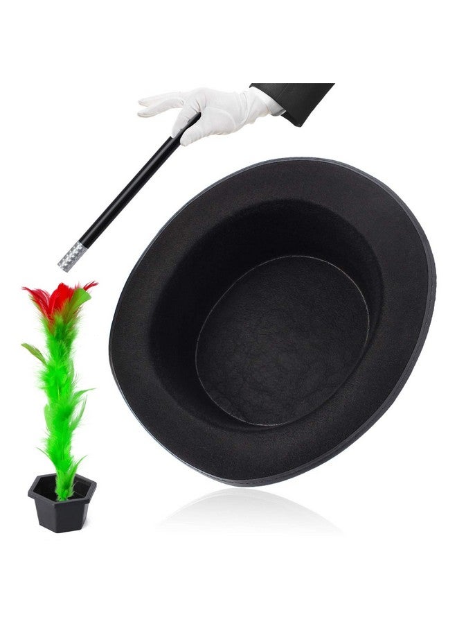 Yewong Kids Magician Pretend Play Dress Up Set With Accessories Magician Cloak Cape Top Hat Wand Gloves Rabbit Puppet Magic Tricks Kit Magician Role Play Set - Image 5