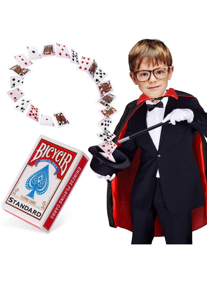 Yewong Kids Magician Pretend Play Dress Up Set With Accessories Magician Cloak Cape Top Hat Wand Gloves Rabbit Puppet Magic Tricks Kit Magician Role Play Set - Image 4