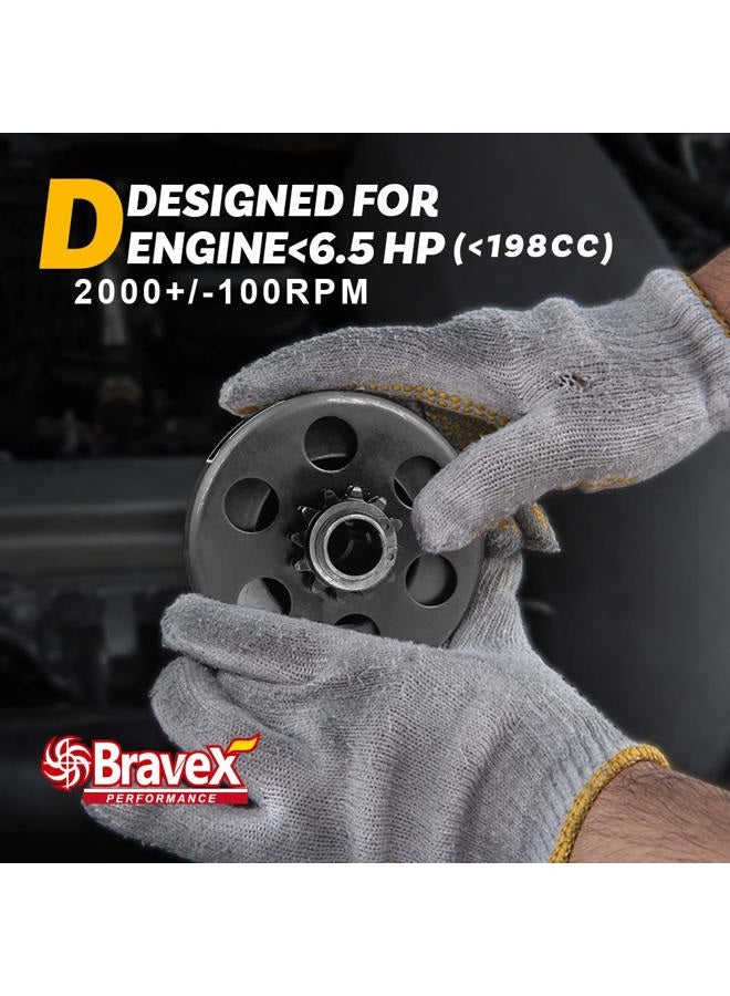 Bravex Centrifugal Clutch 12T 3/4" BORE Chain #35 for Predator Honda GX160 GX200, Go Kart Fun Kart Mini Bike 12 Tooth - Image 4