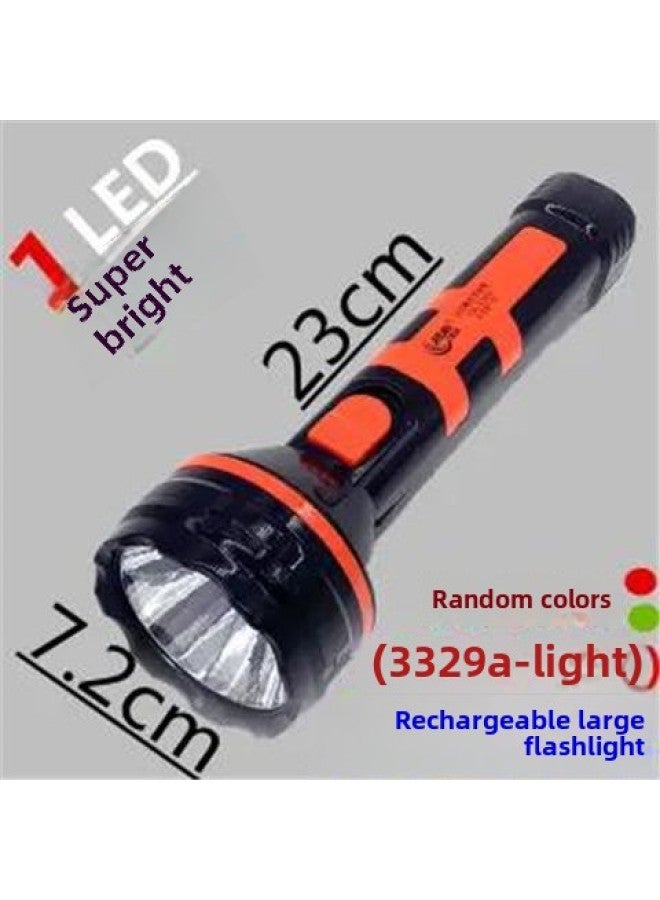 Buy One Get One Free Rechargeable LED Flashlight Home Outdoor Night Lighting Fire Hotel Hotel Emergency Light-Product Specifications:23cm Strong Light 3329 - Image 1