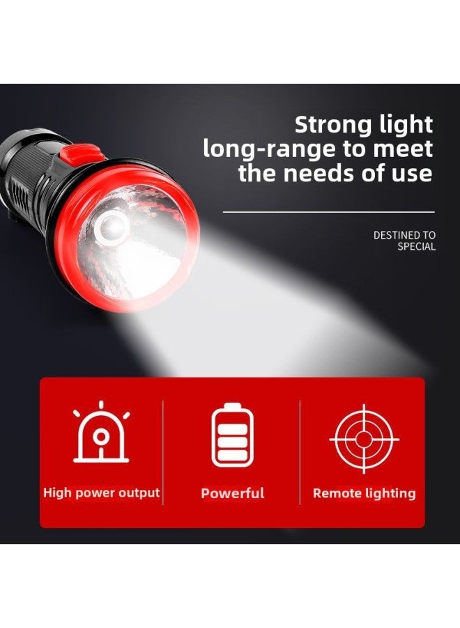 Buy One Get One Free Rechargeable LED Flashlight Home Outdoor Night Lighting Fire Hotel Hotel Emergency Light-Product Specifications:23cm Strong Light 3329 - Image 5