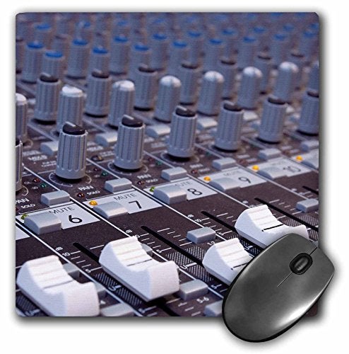 3dRose 8 x 8 x 0.25 Inches Audio Mixer Board Mixing Engineer Knobs Slider Buttons Studio Recording Mouse Pad (mp_155066_1) - Image 5
