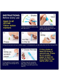 ZEYAR Acrylic Paint Pens Extra Fine Point Ap Certified 12 Colors Water Based Permanent & Waterproof Ink Works On Rock Wood Glass Metal Ceramic And Non Porous Surfaces (12 Colors)  - Image 5