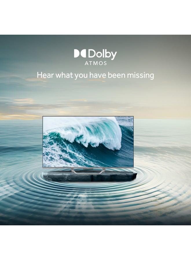 75 Inch LED 4K UHD Smart Google TV | Dolby Vision & Atmos | 120Hz Gaming Accelerator | MEMC Processor | HDR 10 | VRR | Premium Metallic Bezel-less Design - H75S800UX Black