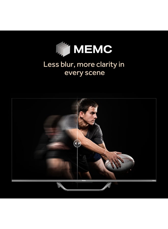 75 Inch LED 4K UHD Smart Google TV | Dolby Vision & Atmos | 120Hz Gaming Accelerator | MEMC Processor | HDR 10 | VRR | Premium Metallic Bezel-less Design - H75S800UX Black