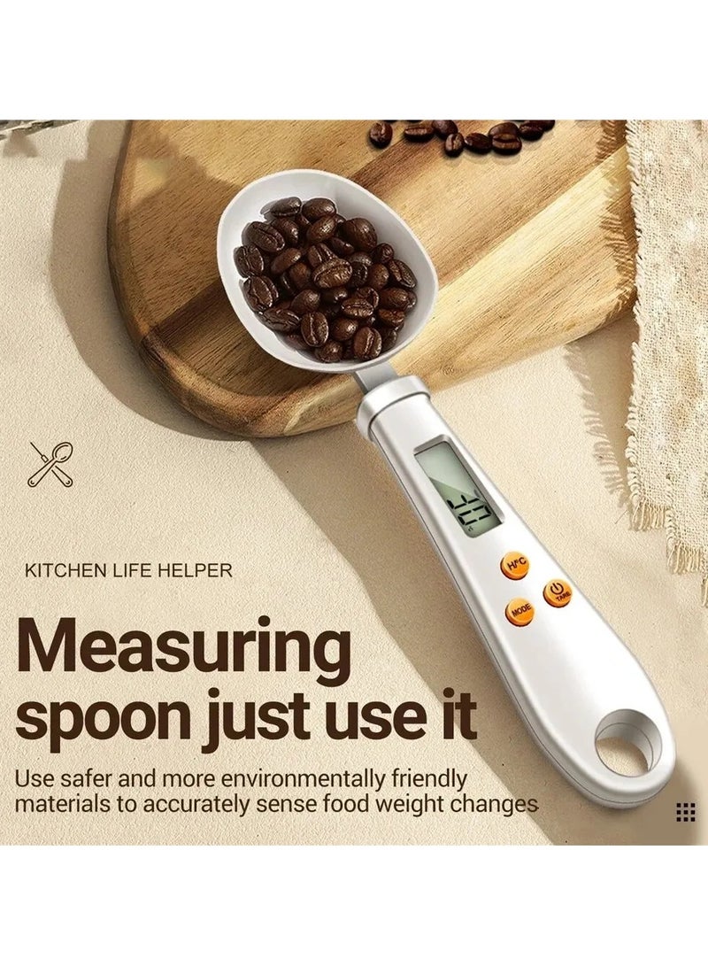 AROAQ Household Scale Gram Measuring Spoon Multi-Function Digital Display Two-In-One Electronic Scale Accurate Weighing Kitchen Thermometer - Image 2