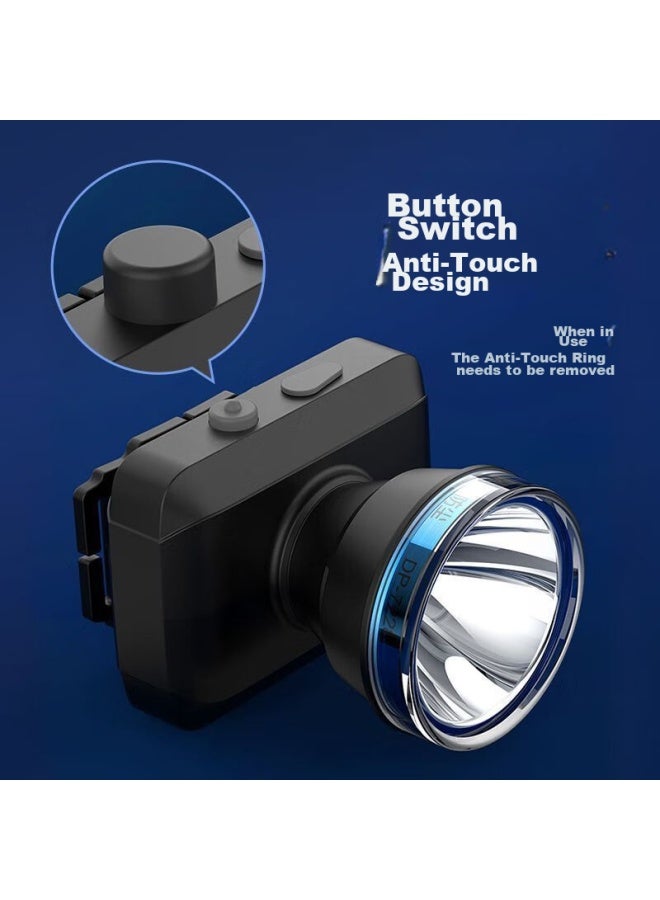 Duration power Dp High-brightness Headlamp, Ultra-bright Head-mounted Lithium Battery Flashlight, Outdoor Lighting, Night Fishing Long-range Mining Lamp Led-7228 - Image 2