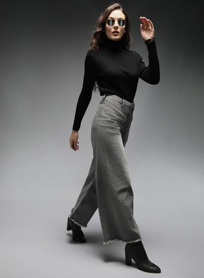 HIGH STAR Women Black Jeans