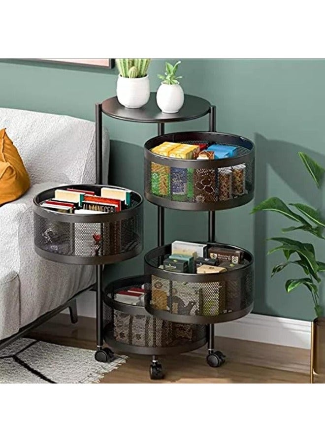 Prince Multi-Layer Kitchen Storage Shelf, Rotatable Kitchen - Image 3