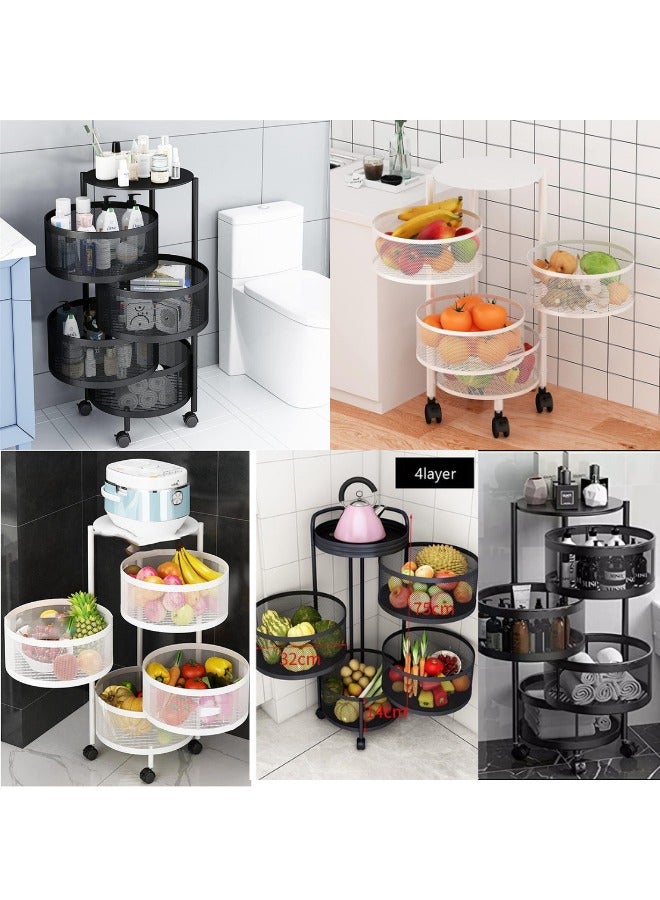 Prince Multi-Layer Kitchen Storage Shelf, Rotatable Kitchen - Image 5