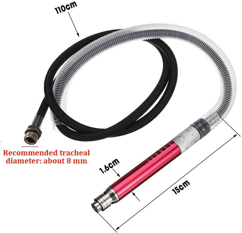 Calidaka Micro Air Pencil Type Die Grinder, Air-Powered Micro Die Grinder,65000 RPM Pneumatic Pencil Grinder Tool,High Speed Micro Pneumatic Air Pencil Die Grinder Kit,3mm n 2.38mm Capacity - Image 2