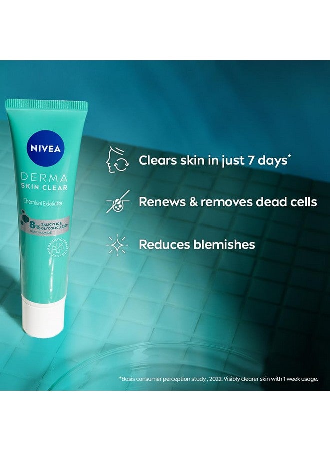Nivea NIVEA Derma Skin Clear Exfoliator 8% Salicylic, Glycolic Acid, Niacinamide Fight Blemishes Acne Mark - Image 4