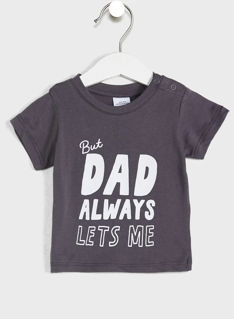 Cotton On Infant Slogan T-Shirt