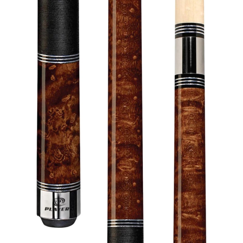 Players 58 2Piece North American Hard Maple Billiard Pool Cue Stick Coffee 195oz - Image 2