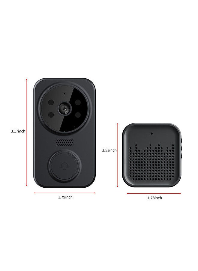 tuya Smart Video Doorbell Wireless HD Camera PIR Motion Detection IR Alarm Security Door Bell Wi-Fi Intercom for Home Apartment