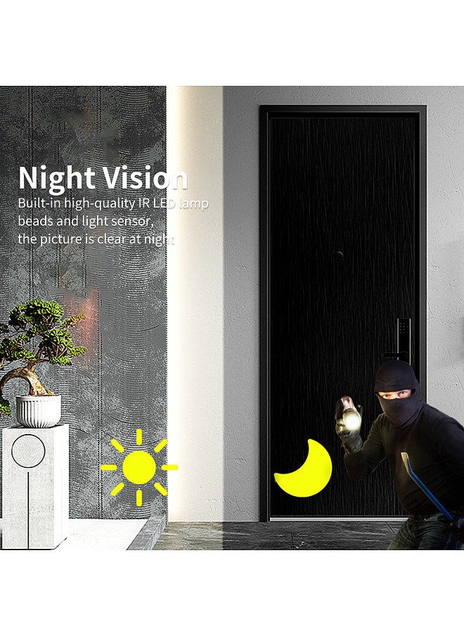 tuya Smart Video Doorbell Wireless HD Camera PIR Motion Detection IR Alarm Security Door Bell Wi-Fi Intercom for Home Apartment