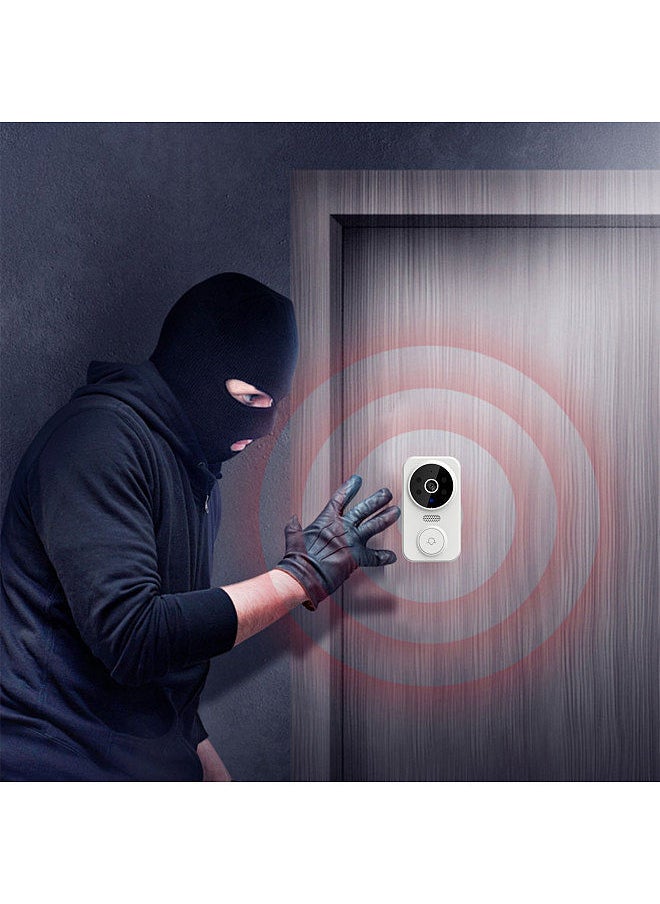 tuya Smart Video Doorbell Wireless HD Camera PIR Motion Detection IR Alarm Security Door Bell Wi-Fi Intercom for Home Apartment