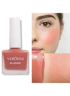 VERONNI Shimmer Fruit Juice Liquid Blush, Long Lasting Lightweight Moisturizing Cheek Blush, Cream Blush Cheek, No stimulation Brighten Skin Colour Blush Natural Waterproof Cream Blush (404)  - Image 1