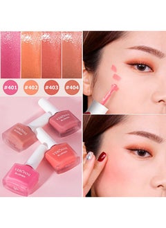 VERONNI Shimmer Fruit Juice Liquid Blush, Long Lasting Lightweight Moisturizing Cheek Blush, Cream Blush Cheek, No stimulation Brighten Skin Colour Blush Natural Waterproof Cream Blush (404)  - Image 2