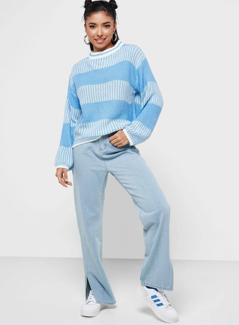 Ginger Stripe Intarsia Sweater