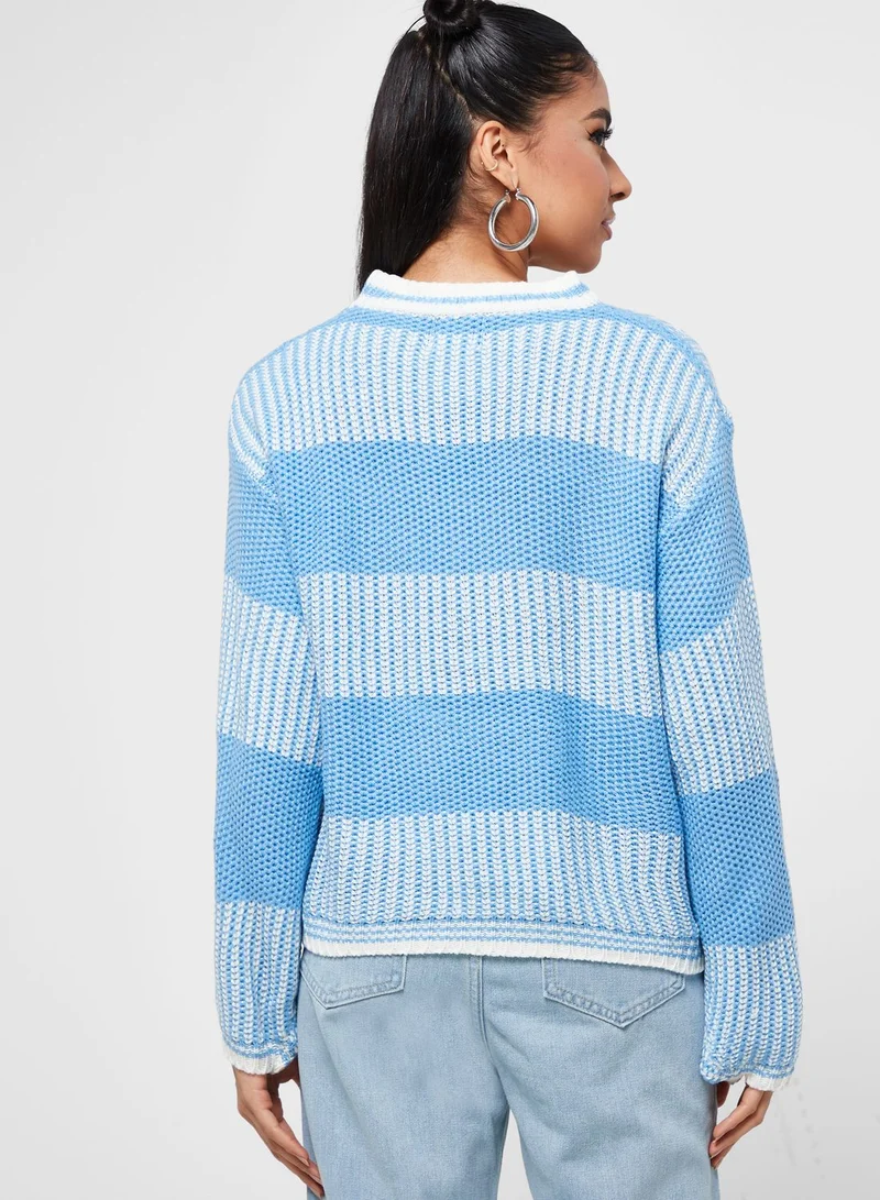 Ginger Stripe Intarsia Sweater